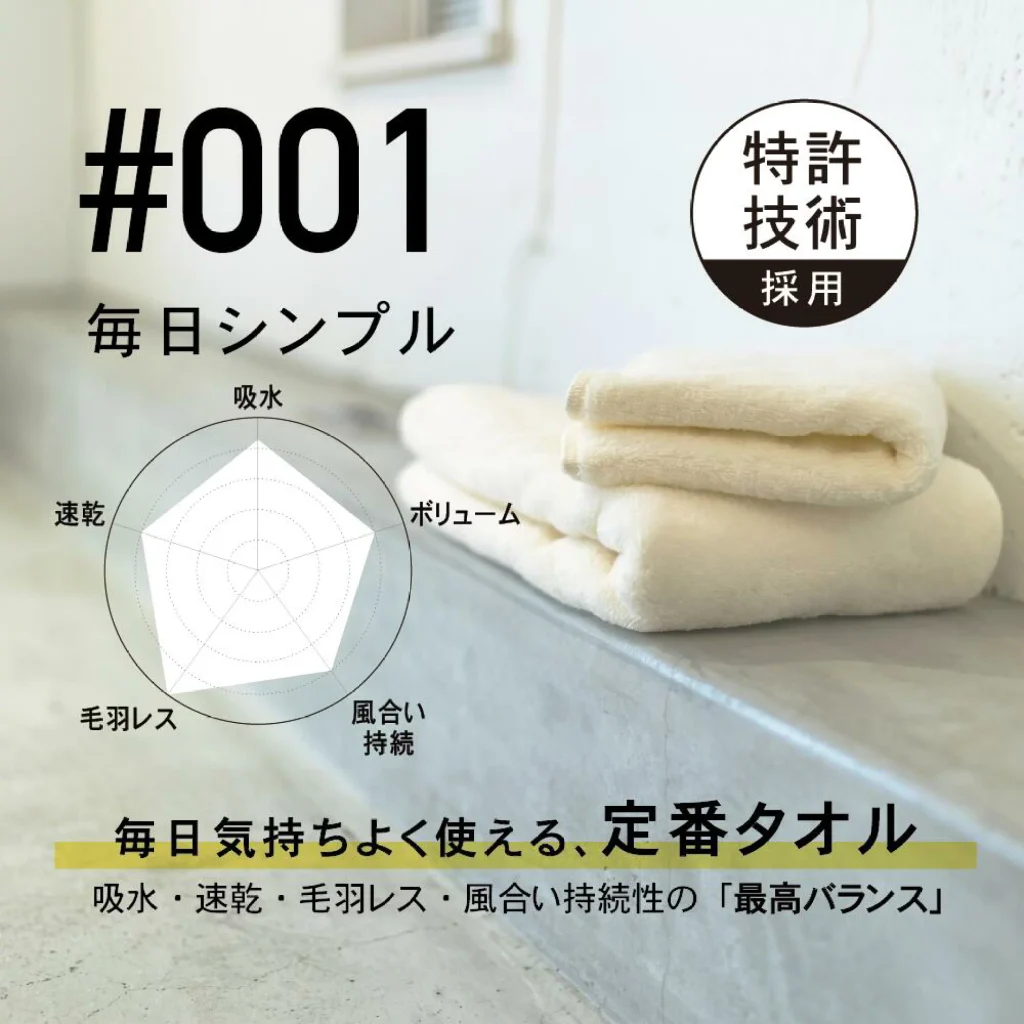 タオル研究所 #001 毎日シンプル